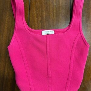 Babaton pink crop top